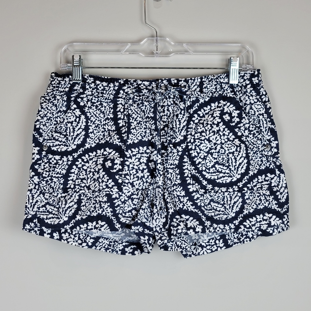 Gap Linen Blend Paisley Shorts